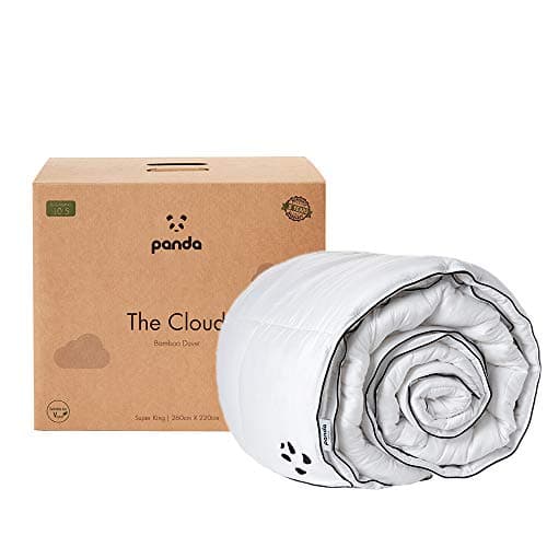 Image of Panda® Cloud Bamboo UK Super King Sized Duvet for All Seasons | Hypoallergenic, Comfy & Lightweight | Microfibre & Bamboo Blend | Summer & Winter | Thermoregulating 10.5 Tog | 10-Year Guarantee