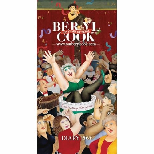 Image of Carousel Worldwide, Beryl Cook 2026 Deluxe Slim Diary Planner