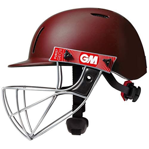 Image of Gunn & Moore Purist GEO II Adult Cricket Helmet - Maroon - Senior Large