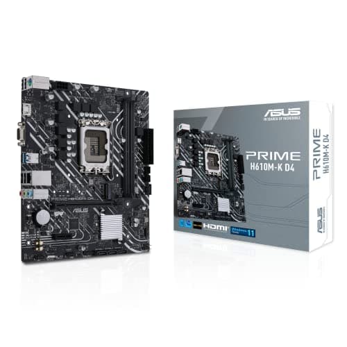 Image of ASUS Prime H610M-K D4 mATX Motherboard for Intel LGA1700 CPUs