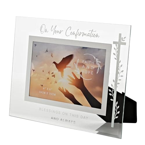 Image of 6X4In Confirmation Faith & Hope Glass Frame