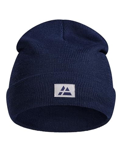Image of DANISH ENDURANCE Beanie Hat, Recycled Material, Soft Knit Cuffed Warm Winter Beanie, for Everyday or Outdoors, Unisex, Hat Men & Women, Blue, One Size