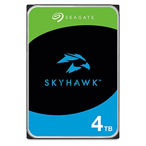 Image of Seagate Skyhawk 4TB, Video Internal Hard Drive, 3.5", SATA, 6Gb/s, 64MB Cache, for DVR/NVR Security Camera System, with Drive Health Management, Data Rescue Services, FFP (ST4000VXZ16)