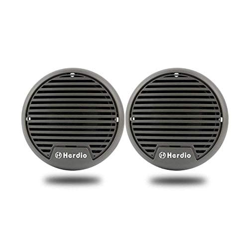 Image of Herdio 140W 2-Way Waterproof Weather Proof Coaxial Mini Speakers Marine Outdoor Loudspeaker System Set for Car Van Truck Tractor Caravan Motorhome Boat Home Patio Garden Bathroom Spa Hot Tub