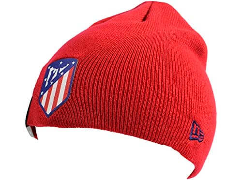 Image of New Era Atletico Madrid Logo Red Skull Knitted Beanie