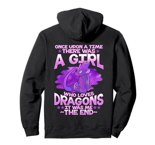 Image of Once Upon a Time, There Was a Girl Who Loves Dragons Pullover Hoodie