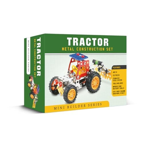 Image of Coach House Mini Builder Series Tractor Metal Construction Set (130 pieces)