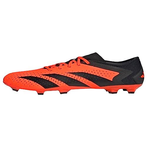 Image of adidas Unisex Accuracy.3 Low Firm Ground Sneaker, Team Solar Orange/Black/Black, 10.5 Women/9.5 Men