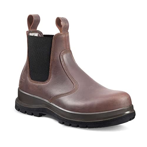 Image of Carhartt Men's Carter Rugged Flex® S3 Chelsea Safety Boot, Dark Brown, 41