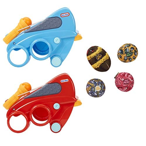 Image of little tikes Mighty Blasters Sling Blaster 2-Pack with Two Toy Wrist Launchers and 4 Soft Power Pods for Kids Ages 3 Years and Up