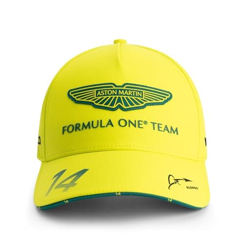 Image of Aston Martin F1 2025 Fernando Alonso Team Cap Lime - One Size Fits Most