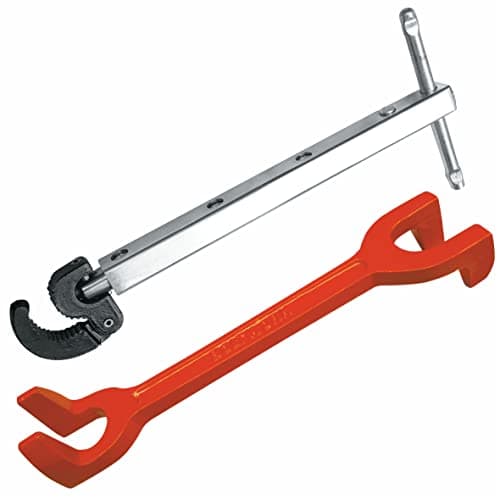 Image of BOLTWORK 2PC Basin Wrench Set Pro Telescopic Hardened Forged Steel Jaws Capacity (10MM to 32MM) and Unbreakable Spheroidal Graphite Iron Casting,Proffessional &DIY use