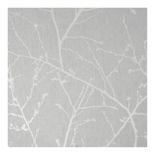 Image of Superfresco Easy Innocence Branch Grey Wallpaper | Paste the Wall | Grey Trees | Eco-Friendly