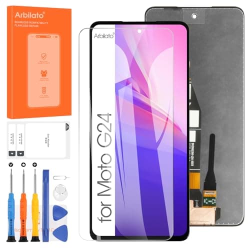 Image of Arbilato For Motorola Moto G04 Screen Replacement,for Motorola Moto G24 LCD XT2423-1/G24 Power Display Touch Screen Digitizer Assembly with Tools (Black)
