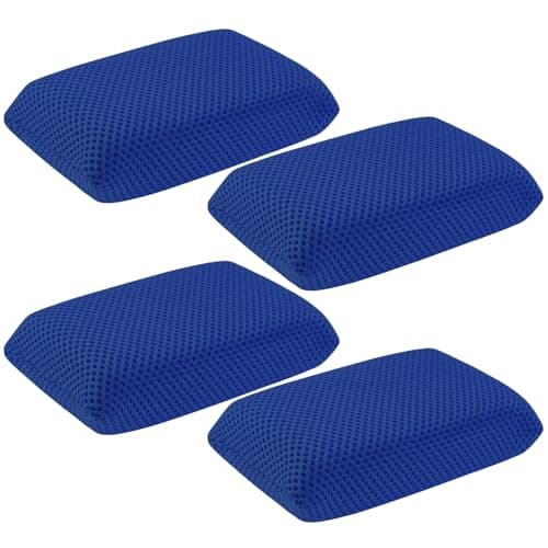 Image of 4 PCS Bug Remover Sponge, Car Cleaning Sponge for Bugs, Tar, Grime - Paint-Safe, Reusable Wash Sponges Kit (Blue)