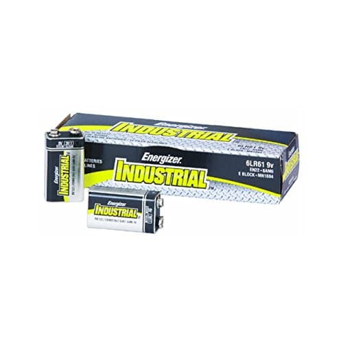 Image of Eveready Energizer Batteries EVEEN22 Industrial Alkaline Batteries- 9 Volt- 12 Pack