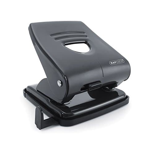 Image of Rapesco PF827AB1 827 2-Hole Metal Punch, 30 Sheet Capacity, Black