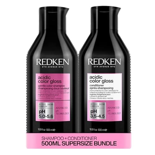 Image of REDKEN Acidic Color Gloss Shampoo and Conditioner 500ml, Colour Protection Routine for Glass-Like Shine, Supersize