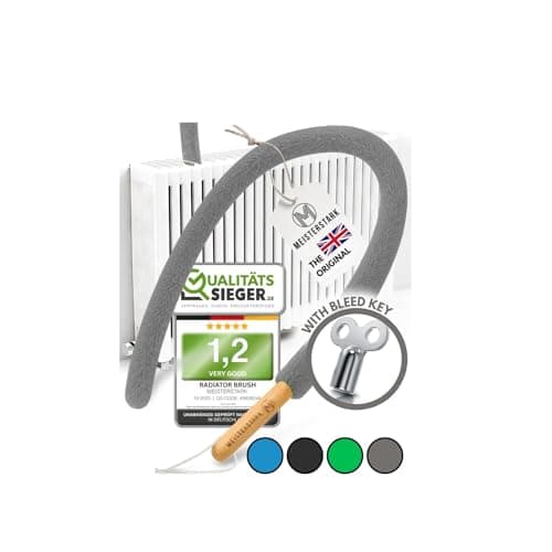 Image of THE ORIGINAL Radiator Cleaner Brush 115cm I Flexible Scratch-Free Radiator Brush I Washable Radiator Cleaning Brush I Radiator Duster Brushes Long Thin Fits 99% of Gridded & Non-Gridded Radiators