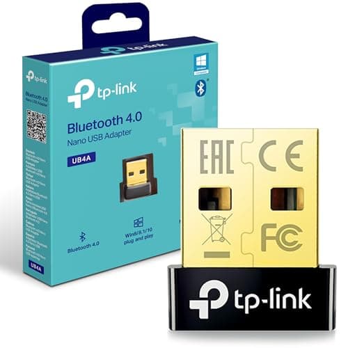Image of TP-Link UB4A Nano USB Bluetooth Adapter for PC, USB Bluetooth Dongle for PC, Broader Coverage, Supports Windows, Plug&Play, Nano-Sized, Compact&Portable, BLE, Controller, Headset, Mouse, Keyboard