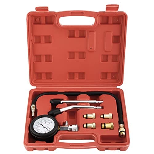 Image of FreeTec Professional Petrol Gas Engine Cylinder Compression Tester Gauge Kit Auto Tool