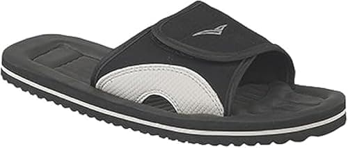 Image of Breaker Men's Lightweight Adjustable Summer Beach Casual Sports Sandals (Black, UK Footwear Size System, Adult, Men, Numeric, Medium, 8)