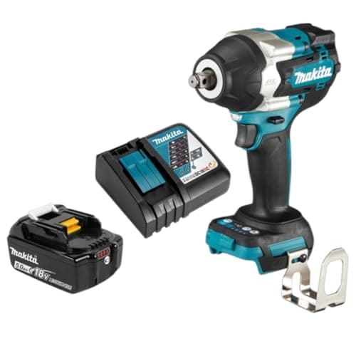 Image of Makita DTW700RT18V Li-ion LXT Brushless Impact Wrench Complete with 1 x 5.0Ah Battery and Charger Supplied in a Black Case