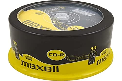 Image of Maxell CD-R 52x Blank Discs 700MB Extra Protection (50 Disk Pack - Spindle)