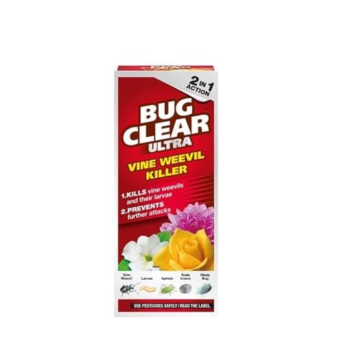 Image of BugClear Ultra Vine Weevil Killer 480ml – Fast-Acting Treatment for Vine Weevil Larvae – Effective Pest Control for Orchids, Plants & Garden Shrubs – Safe for Use on Indoor & Outdoor Plants