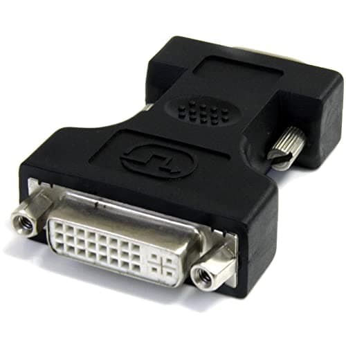 Image of StarTech.com DVI-I to VGA Cable Adapter - Black - F / M - DVI I to VGA Adapter for Your VGA Monitor or Display (DVIVGAFMBK)