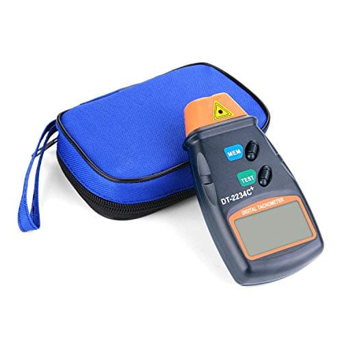 Image of QUMOX Automatic Non-Contact Digital LCD Laser Photo Tachometer RPM Tach Tester Speed Meter