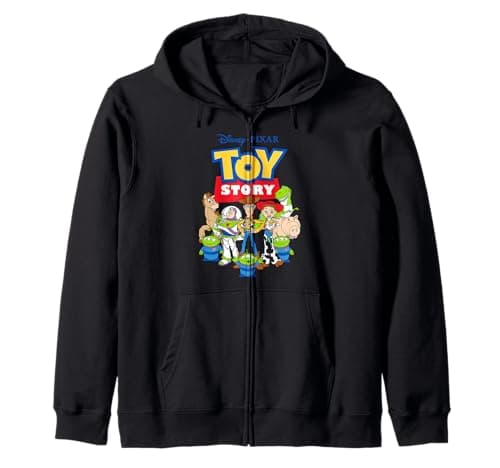 Image of Disney Pixar Toy Story Buzz Woody Jessie Zip Hoodie
