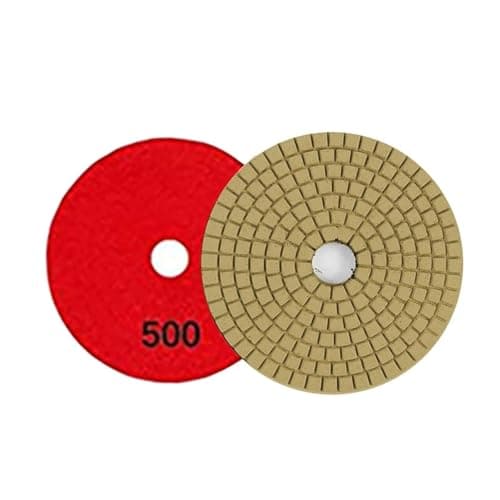 Image of BUYTUS 1x Diamond Polishing Pad Flexible Grinding Disc 4 Inch for Granite Marble Concrete Stone Sanding Discs 30-10000Grit(500grit)