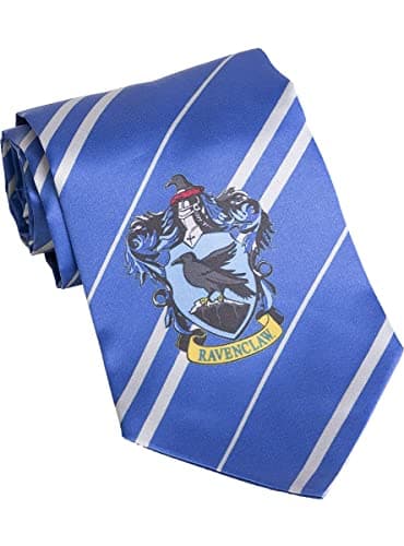 Image of Funidelia Official Ravenclaw Harry Potter Tie for men and women. Includes: 145 cm long tie. Costume Accessories for adults - Outfit for adults for Parties, Carnival and Halloween