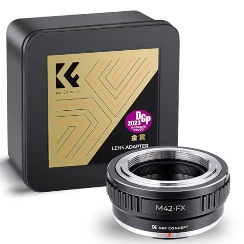Image of K&F CONCEPT M42 to Fuji X Adapter, Manual Lens Mount Adapter Fit for M42 Mount Lens to Compatible with Fujifilm X-Series FX Mount Mirrorless Cameras