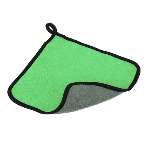 Image of PATIKIL 11.8x15.7 Inch Billiard Cue Towel, Pool Cue Cleaner Shaft Cloth Coral Fleece for Snooker Pole Pool Table Cue Accessories, Green Grey