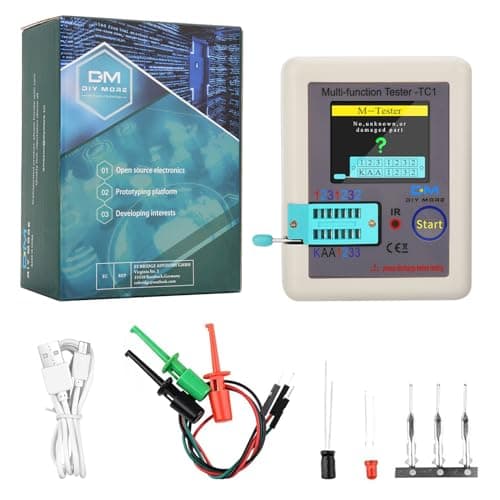 Image of diymore LCR TC1 ESR Tester Transistor Inductance Capacitance Resistance ESR Meter Multi-Function Tester TFT LCR-TC1 Transistor Tester for Diode Triode Capacitor Resistor Transistor ESR NPN PNP MOSFET