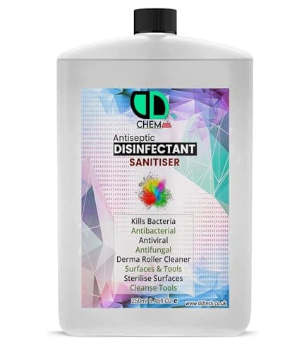 Image of First Aid Antiseptic Disinfectant for Wounds, Cuts, Sanitises & Cleanses Surfaces, Kills 99.9% Bacteria & Germs, for Derma Roller, Protect Against Nail Fungus, 250ML POSTAL