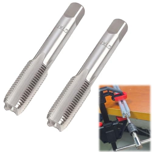 Image of M14 Hand Tap Thread 1.5 Pitch, Metric Screw Tapping Tool Set, Alloy Tool Steel Straight Flute Tap for Manual Thread Repair, Durable High-Precision Taper Bottoming Tap for Steel Aluminum Plastic