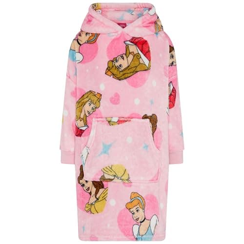 Image of Disney Princess Oversized Wearable Blanket Hoodie - 5-6 Years 116cm Pink