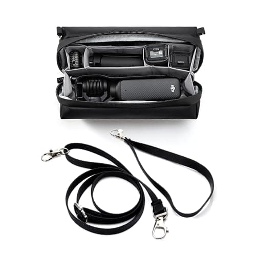 Image of Omnpak for DJI Osmo Pocket 3 Carrying Bag, Compatible with Creator Combo Accessories，lightweight design suitable for travel, comes with a handle and shoulder strap.