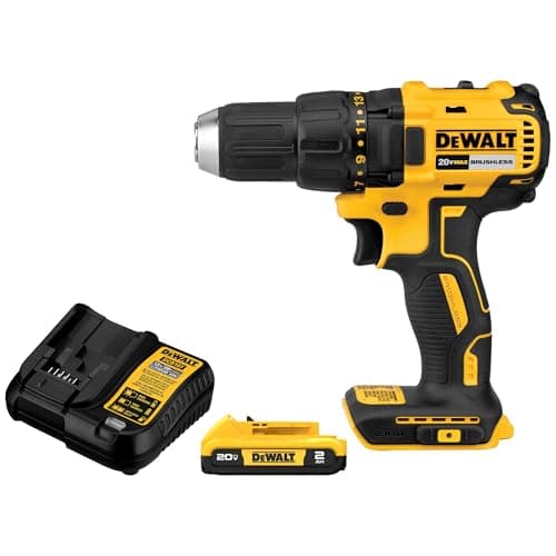 Image of DEWALT 20V MAX Cordless Drill Driver, 1/2 Inch, 2 Speed, XR 2.0 Ah Battery and Charger Included (DCD777D1)