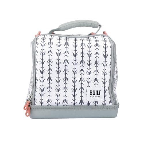 Image of Built Bowery Insulated Lunch Bag, Showerproof Thermal Picnic Cooler Tote for Work and Play, Soft Polyester / PEVA, 17.5 x 24 x 26cm / 7 Litre ('Belle Vie')