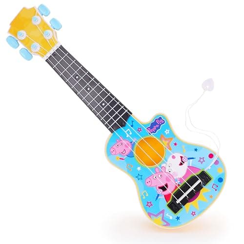 Image of Toyland® 40cm (16“) Peppa Pig My First Guitar with Plectrum Attached - Tune & Play Instrument - Kids Fun Musical Toy - Ages 3+