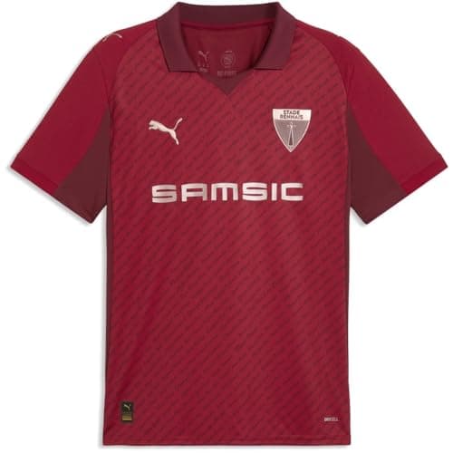 Image of PUMA Mens Stade Rennes 125th Home Kit 2025 2026 Red/Black S