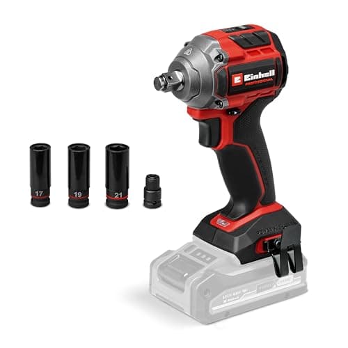 Image of Einhell Professional Cordless Impact Wrench 18V Power X-Change, 260 Nm Torque Level, auto-Stop Setting, brushless, External Square bit Socket, Without Battery TP-CW 18/260-C Li BL-Solo