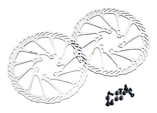 Image of Dymoece Bike Disc Brake Rotors 6 Holes with 12 Screws for Shimano Tektro Avid Magura Hayes 160mm / 180mm