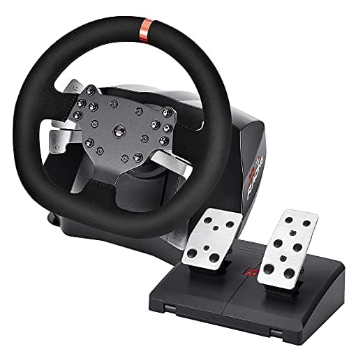 Image of X-Rocker XR Racing Pro Steering Wheel with Floor Pedals, 270/900 Degree Driving Gaming Controller for PS4 / Xbox One/PC/Switch