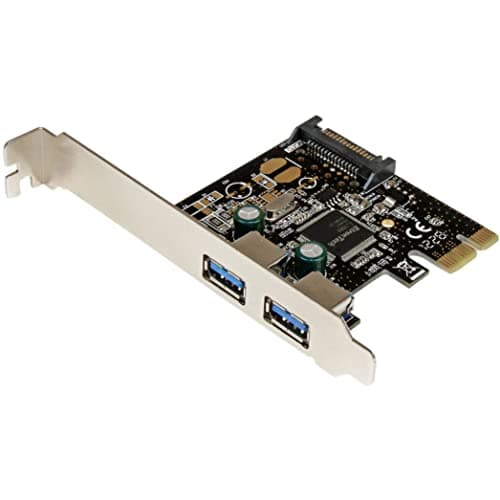 Image of StarTech.com 2 Port PCI Express PCIe USB 3.0 Controller Card w SATA Power