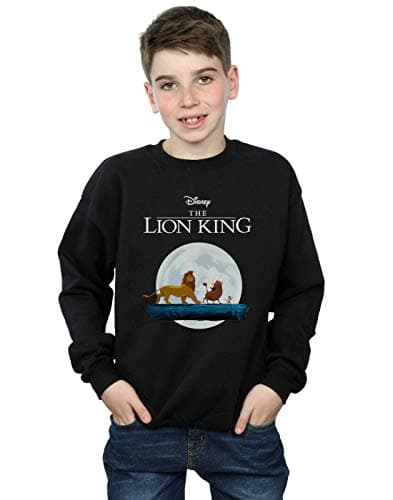 Image of Disney Boys The Lion King Hakuna Matata Walk Sweatshirt Black 9-11 Years